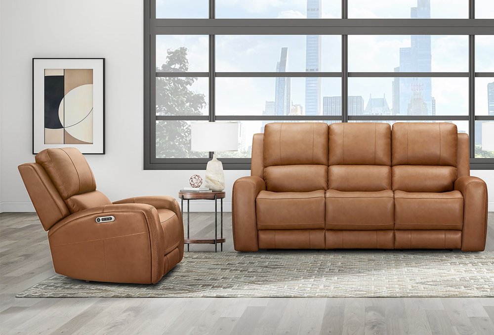 Parker House - Belmont - Lyric Caramel Zero Gravity Power Reclining Sofa and Recliner - Lyric Caramel - MBEL-31P3Z-LYCM view 3