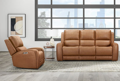Parker House - Belmont - Lyric Caramel Zero Gravity Power Reclining Sofa and Recliner - Lyric Caramel - MBEL-31P3Z-LYCM view 3