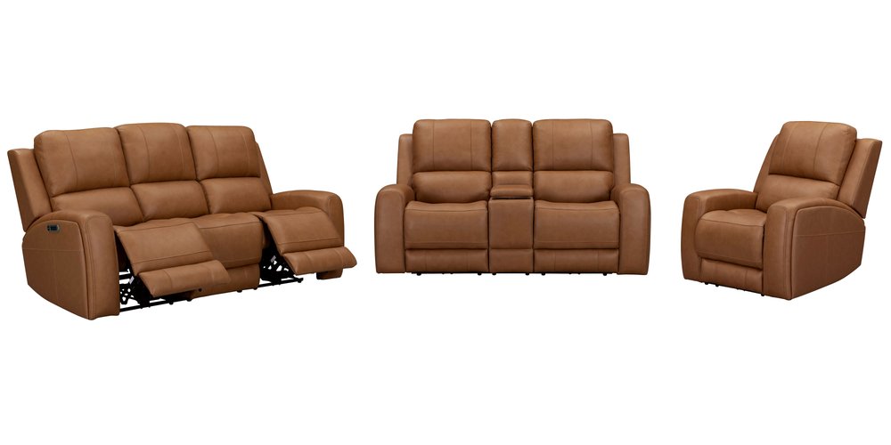 Parker House - Belmont - Lyric Caramel Zero Gravity Power Reclining Sofa Loveseat and Recliner - Lyric Caramel - MBEL-321P3Z-LYCM view 1