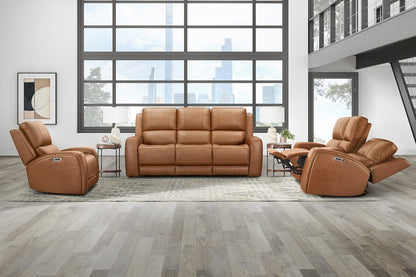 Parker House - Belmont - Lyric Caramel Zero Gravity Power Reclining Sofa Loveseat and Recliner - Lyric Caramel - MBEL-321P3Z-LYCM view 4