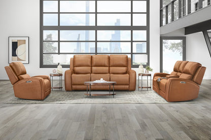 Parker House - Belmont - Lyric Caramel Zero Gravity Power Reclining Tilt Console Loveseat P3 - Lyric Caramel - MBEL-822CP3ZT-LYCM view 4