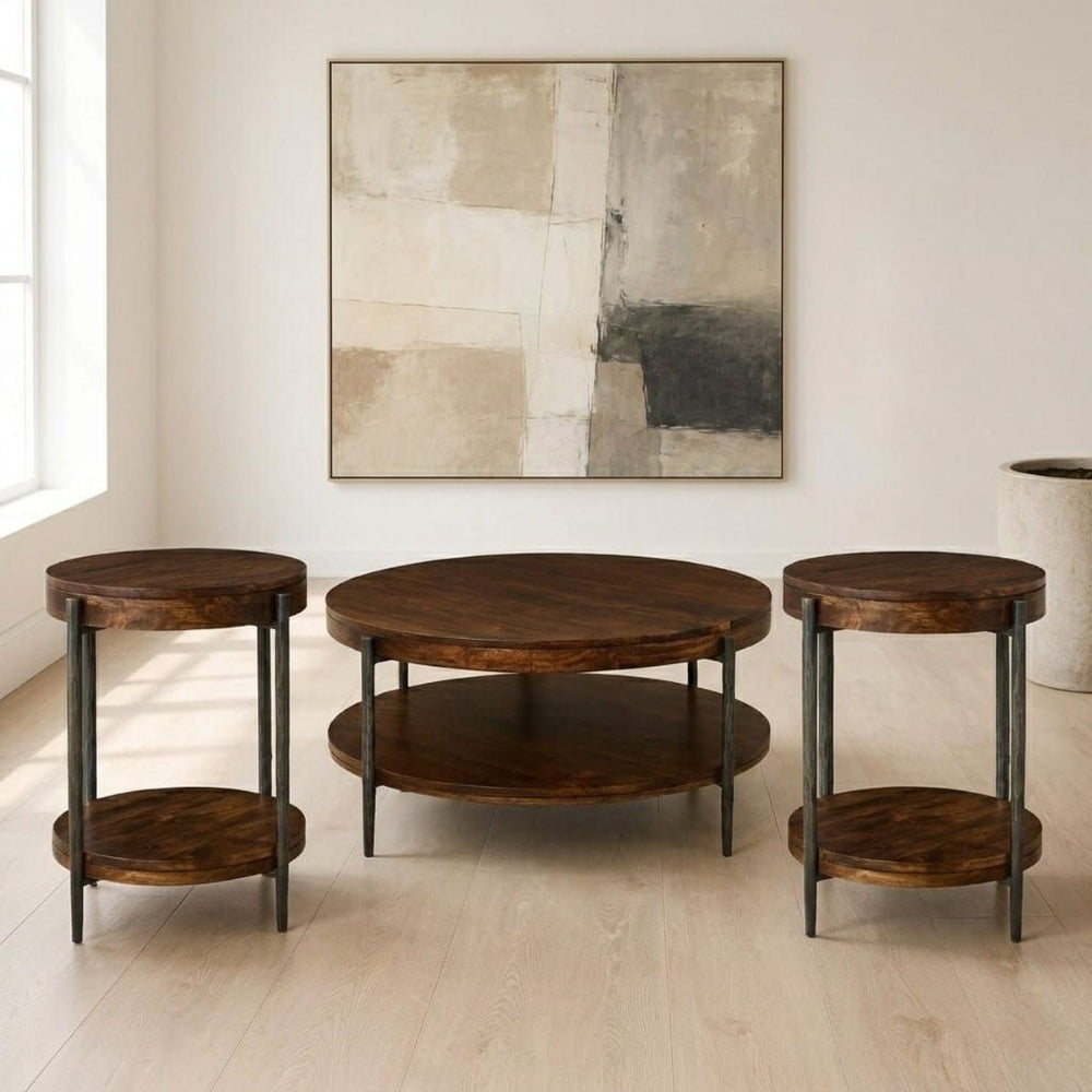 Parker House - Bengal 41 Inch Round Cocktail Table - Hickory Brown - BEN-11 view 3