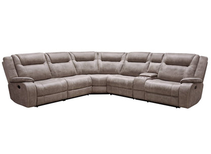 Parker House - Blake - Desert Taupe 6 Piece Modular Reclining Sectional and Entertainment Console - MBLA-PACKA-DTAU view 1