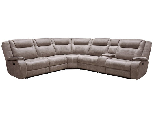 Parker House - Blake - Desert Taupe 6 Piece Modular Reclining Sectional and Entertainment Console - MBLA-PACKA-DTAU view 1