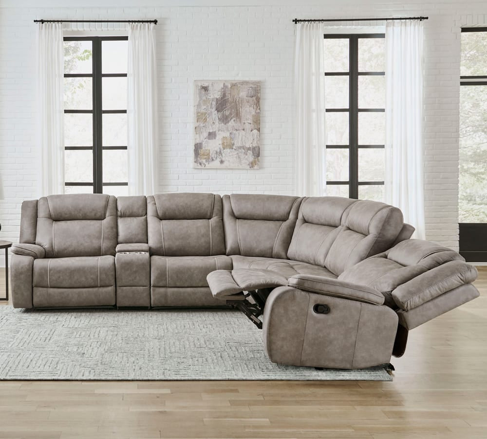 Parker House - Blake - Desert Taupe 6 Piece Modular Reclining Sectional and Entertainment Console - MBLA-PACKA-DTAU view 4