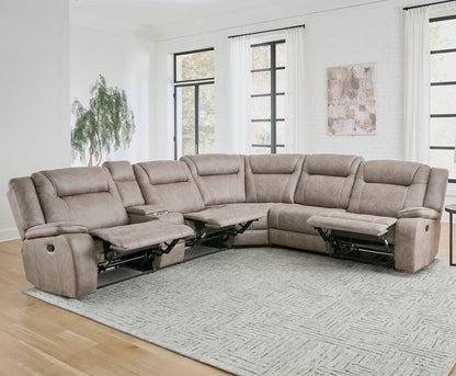Parker House - Blake - Desert Taupe 6 Piece Modular Reclining Sectional and Entertainment Console - MBLA-PACKA-DTAU view 5