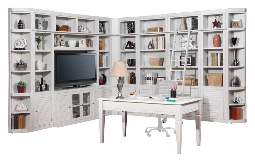 Parker House -  Boca 13 Piece L Shape Entertainment Wall With Desk - BOC-13PC-ENT-LWALL-DSK veiw 1