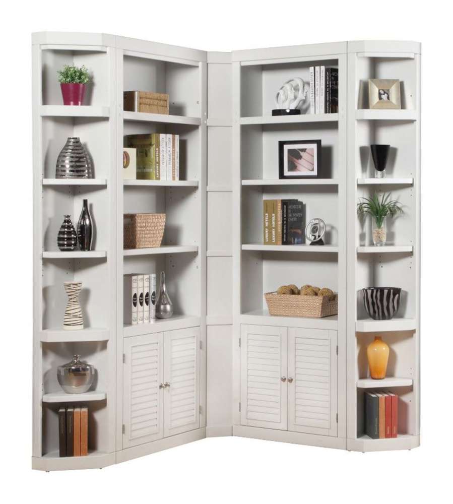 Parker House -  Boca 5 Piece L Shape Corner Bookcase Wall - BOC-5PC-LIB-CRN-WALL view 1