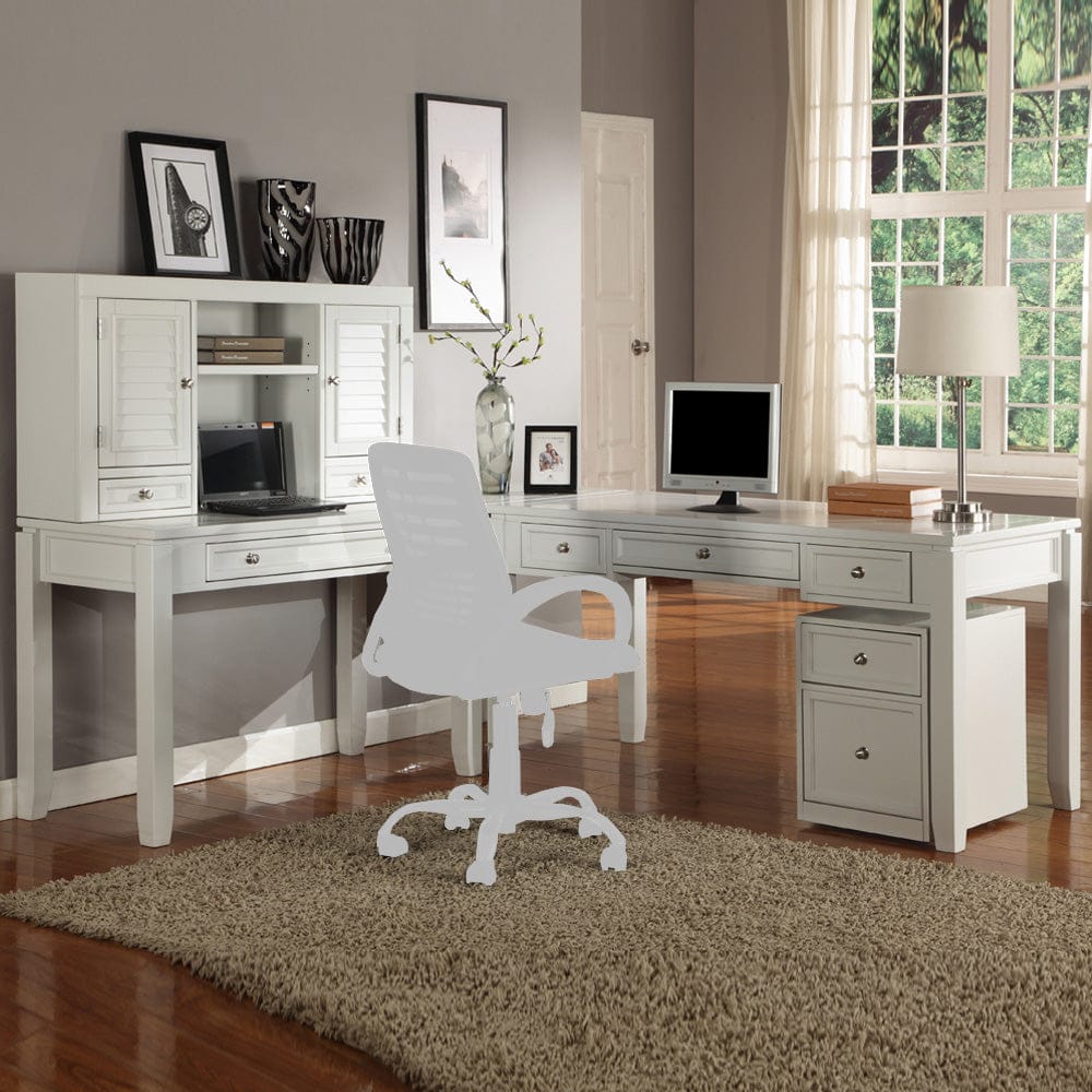 Parker House -  Boca 5 Piece L Shape Desk with Lateral File and Hutch - BOC-5PC-LDESK-FILE-HTCH view 12