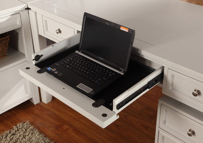 Parker House - Boca 57in Writing Desk in Cottage White - BOC#357D view 4