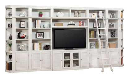 Parker House -  Boca 9 Piece Entertainment Wall with Corner Bookcases - BOC-9PC-ENT-LG-WALL view 1