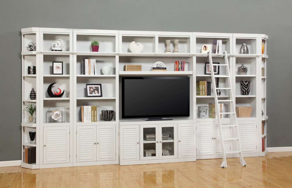 Parker House -  Boca 9 Piece Entertainment Wall with Corner Bookcases - BOC-9PC-ENT-LG-WALL view 6