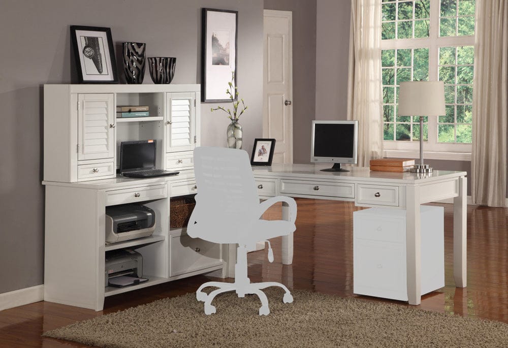 Parker House -  Boca L Shape Desk with Credenza and Hutch - BOC-4PC-LDESK-CDZ-HTCH view 11