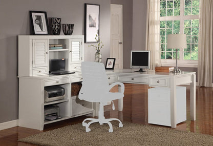 Parker House -  Boca L Shape Desk with Credenza and Hutch - BOC-4PC-LDESK-CDZ-HTCH view 11