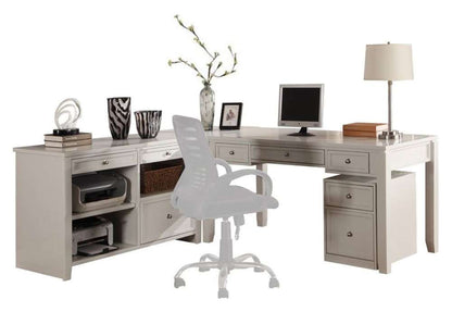 Parker House -  Boca L Shape Desk with Credenza and Lateral File - BOC-4PC-LDESK-FILE-CDZ veiw 1