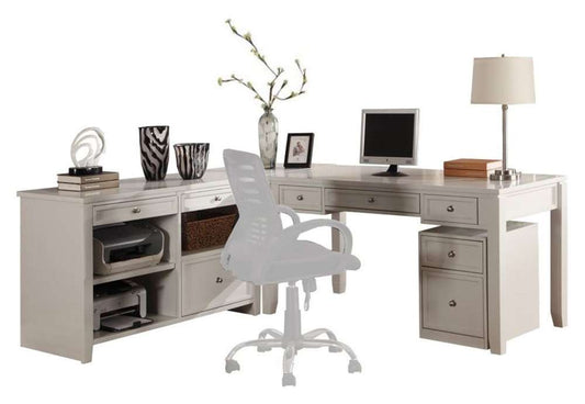 Parker House -  Boca L Shape Desk with Credenza and Lateral File - BOC-4PC-LDESK-FILE-CDZ veiw 1