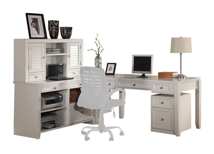 Parker House -  Boca L Shape Desk with File Credenza and Hutch - BOC-5PC-LDESK-F-CDZ-HTCH view 1