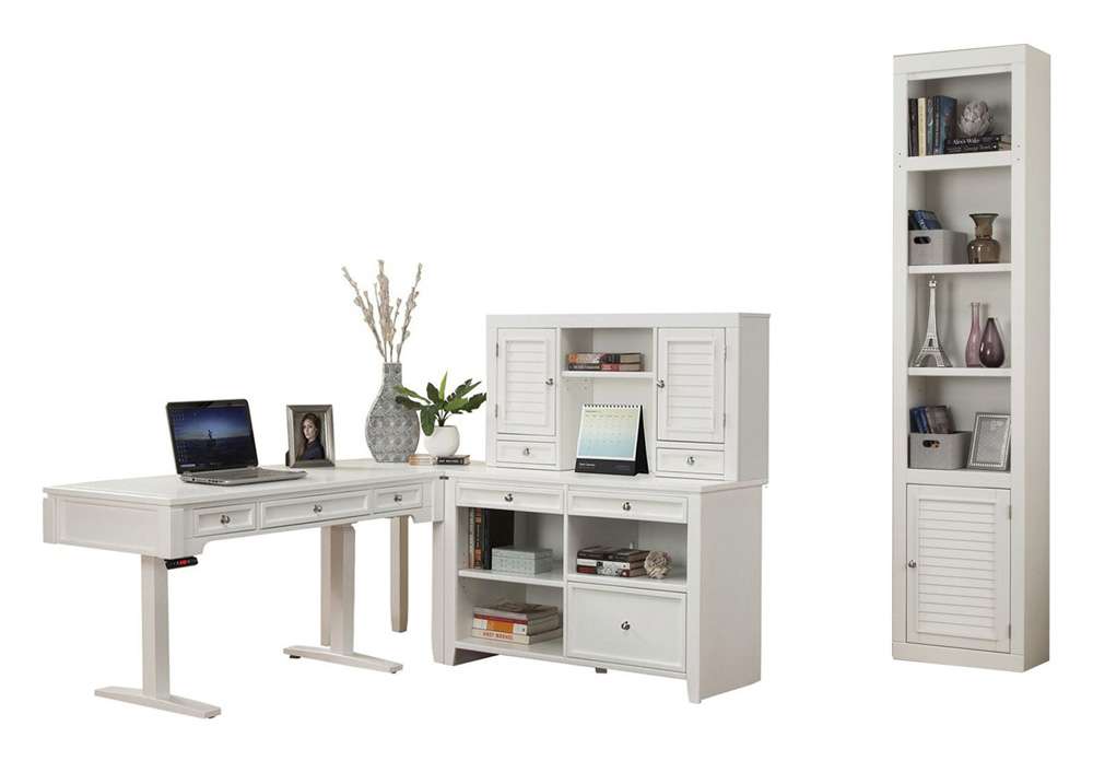 Parker House -  Boca Power Lift Desk Credenza with Hutch and Bookcase - BOC-5PC-LIFT-LDSK-H-C-BK veiw 1