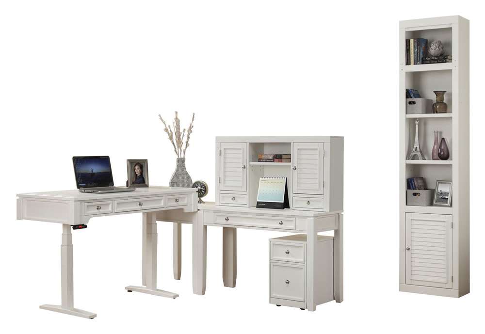 Parker House -  Boca Power Lift L Desk with Hutch File and Bookcase - BOC-6PC-LIFT-LDSK-H-F-BK veiw 1