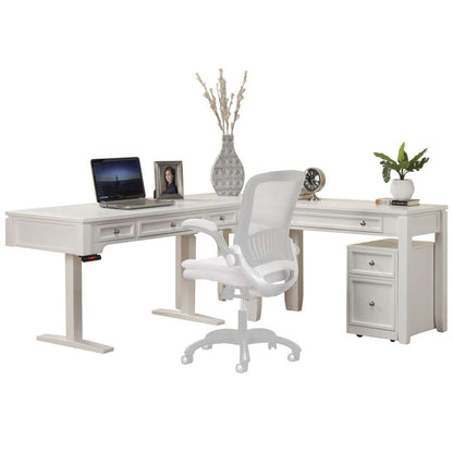 Parker House -  Boca Power Lift L Shape Desk with File - BOC-4PC-LIFT-LDESK-FILE veiw 1