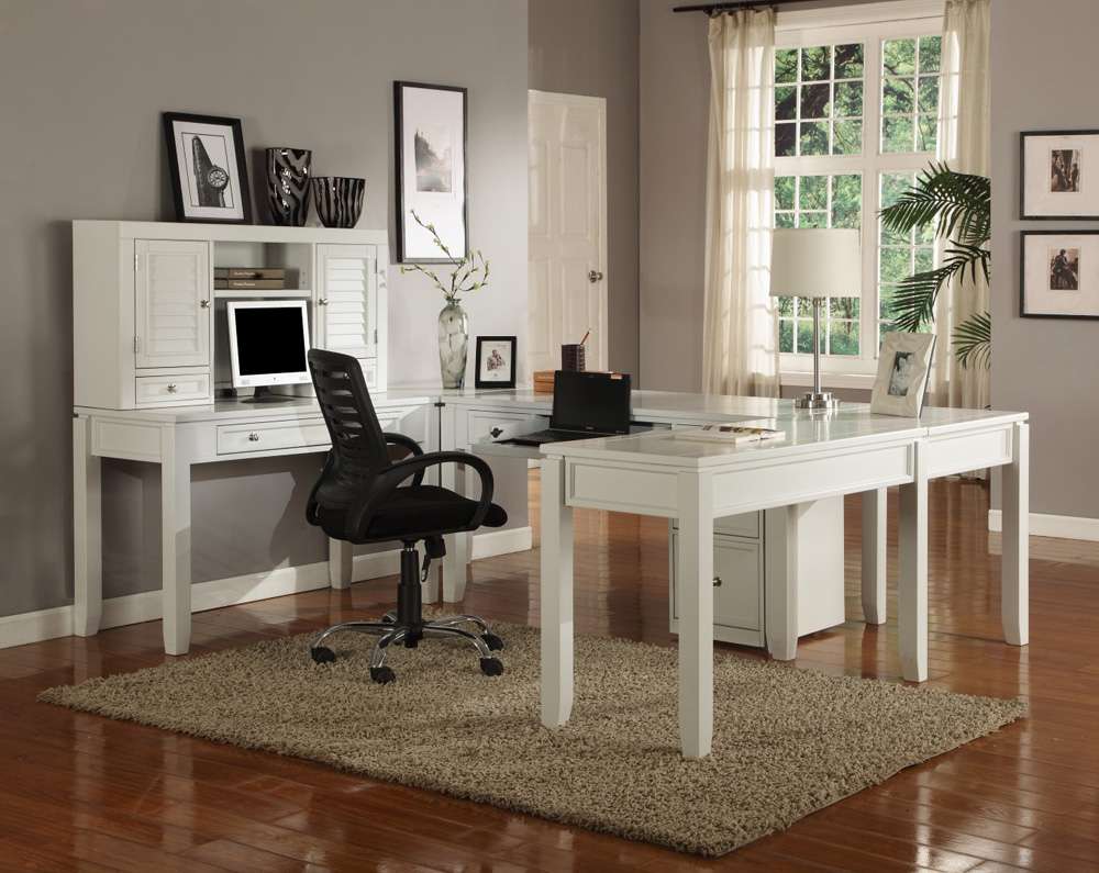 Parker House -  Boca U Shape Desk with Hutch and File - BOC-7PC-UDESK-FILE-HTCH view 6