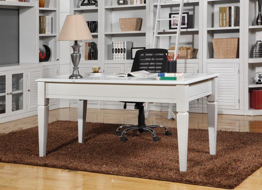 Parker House - Boca Writing Desk in Cottage White - BOC#485 veiw 1