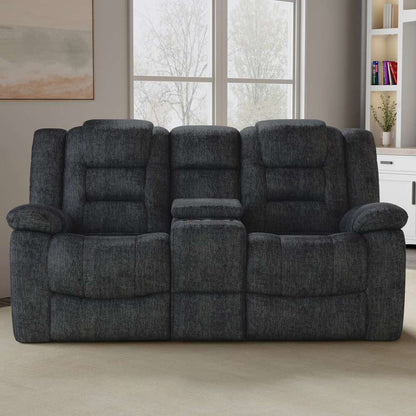Parker House - Bolton - Misty Storm Glider Reclining Console Loveseat - MBOL#822CG-MISS view 1