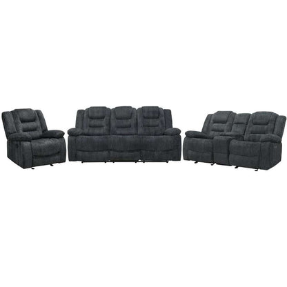 Parker House - Bolton - Misty Storm Glider Reclining Sofa Loveseat and Recliner - MBOL-321-MISS view 1