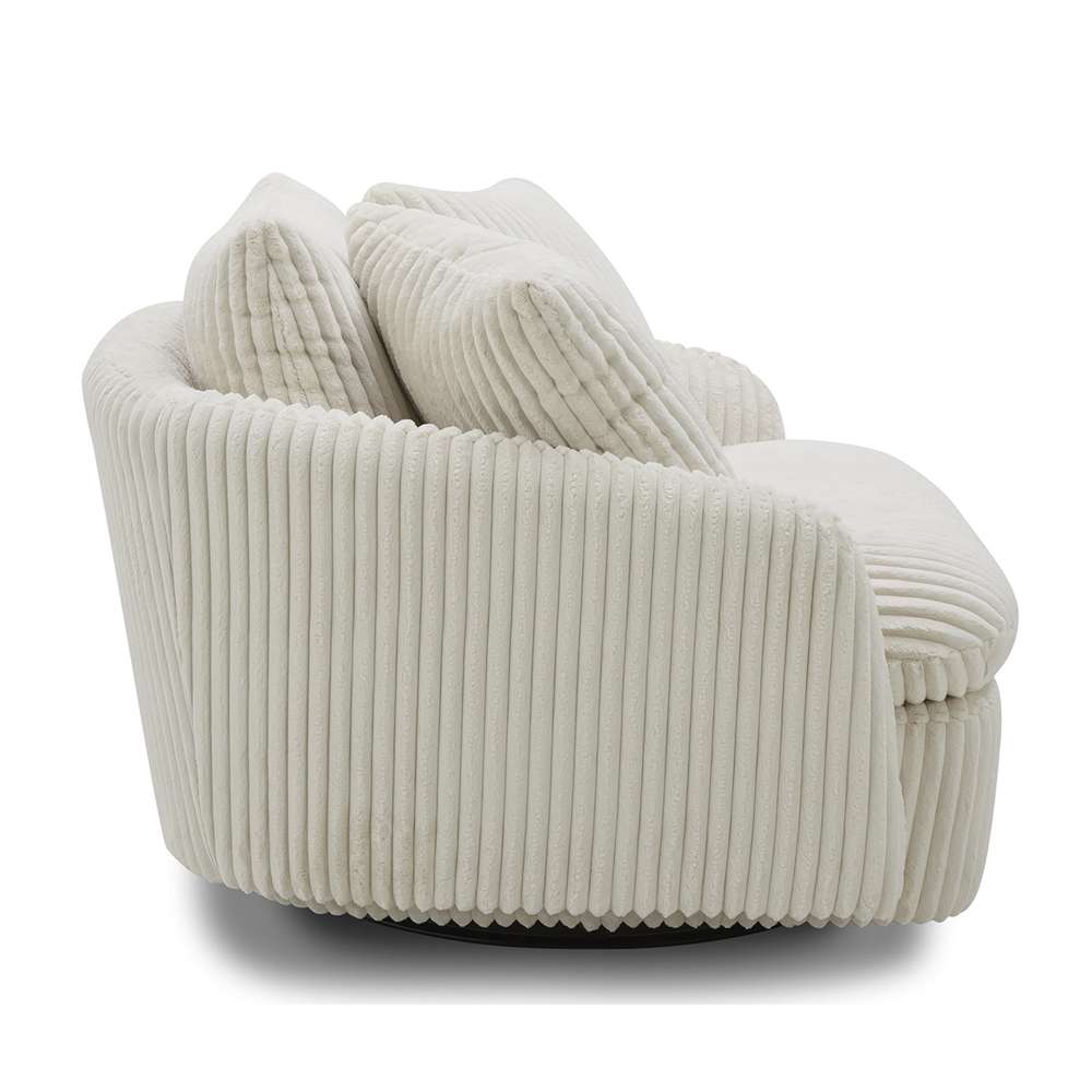Parker House - Boomer - Mega Ivory Large Swivel Chair w/ 2 toss plws - SBMR#912S-MGIV view 2