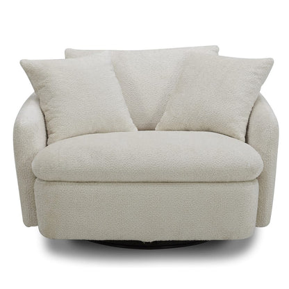 Parker House - Boomer - Utopia Sand Large Swivel Chair w/ 2 toss plws - SBMR#912S-UTSA view 2