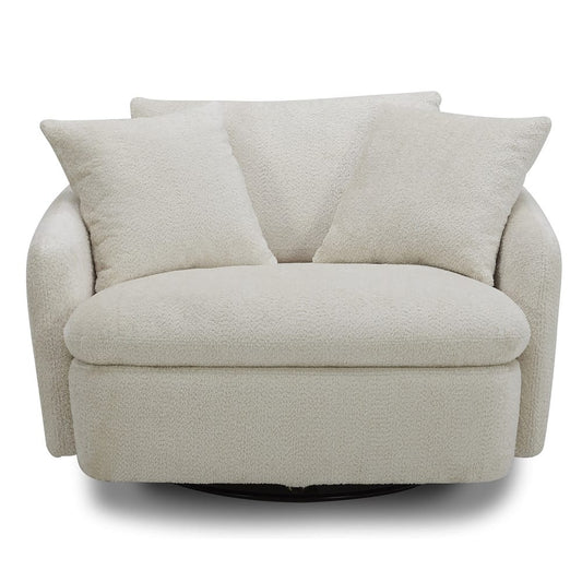 Parker House - Boomer - Utopia Sand Large Swivel Chair w/ 2 toss plws - SBMR#912S-UTSA view 2