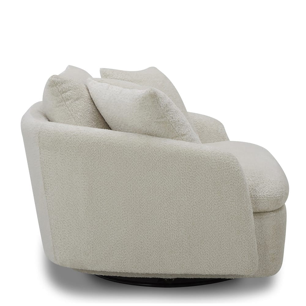 Parker House - Boomer - Utopia Sand Large Swivel Chair w/ 2 toss plws - SBMR#912S-UTSA view 3