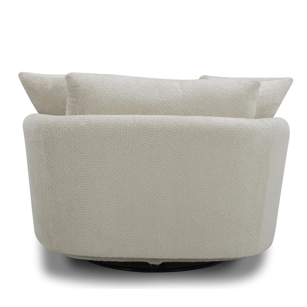 Parker House - Boomer - Utopia Sand Large Swivel Chair w/ 2 toss plws - SBMR#912S-UTSA view 5