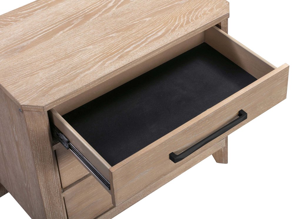 Parker House - Breckenridge - Bedroom 3 Drawer Nightstand with USB Port - Brown - BBRE-50 view 10