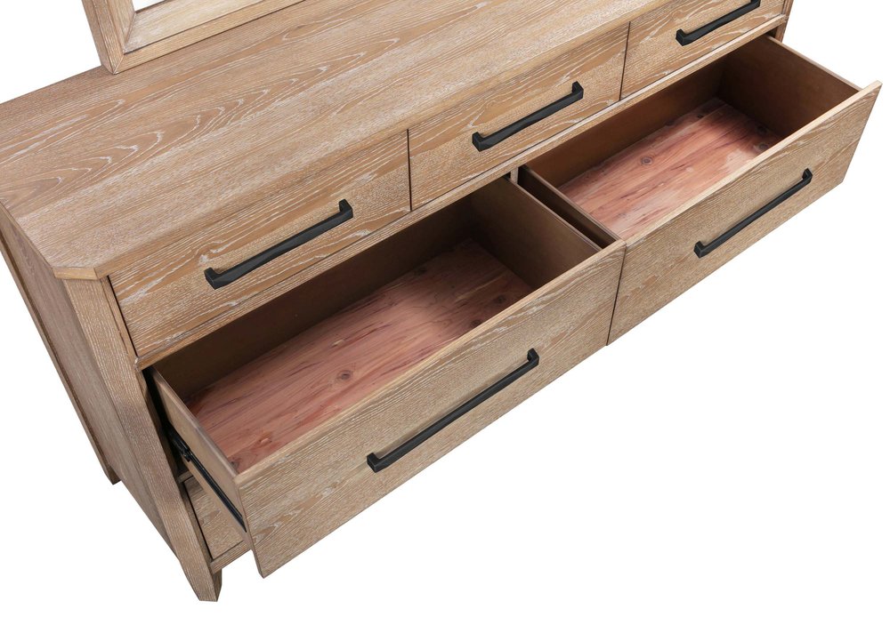 Parker House - Breckenridge - Bedroom 7 Drawer Dresser - Brown - BBRE-60 view 6