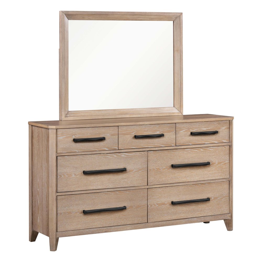 Parker House - Breckenridge - Bedroom Dresser and Mirror - Medium Brown - BBRE-KIT-2DM view 2