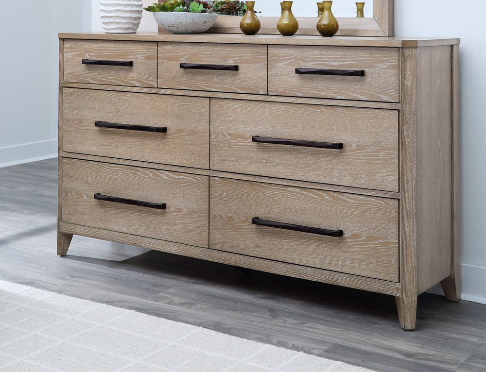 Parker House - Breckenridge - Bedroom Dresser and Mirror - Medium Brown - BBRE-KIT-2DM view 4