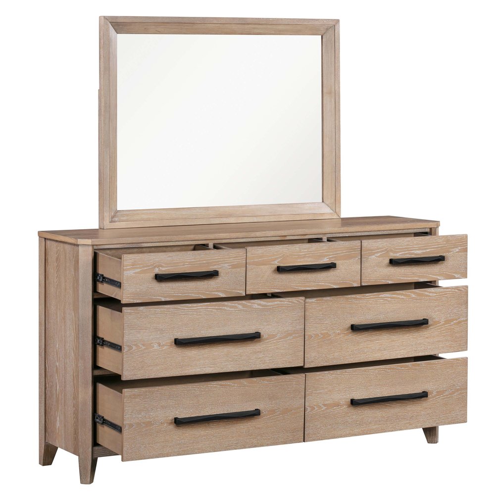 Parker House - Breckenridge - Bedroom Dresser and Mirror - Medium Brown - BBRE-KIT-2DM view 6