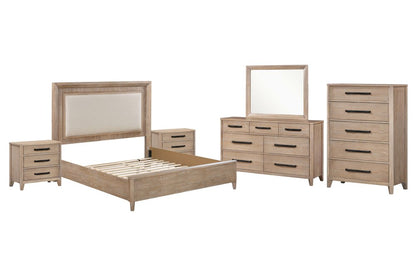 Parker House - Breckenridge - Bedroom King Bed 2 Nightstands Dresser with Mirror and Chest - Medium Brown - BBRE-KIT-K6DMN2C-PNL view 2