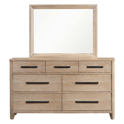 Parker House - Breckenridge - Bedroom Queen Bed 2 Nightstands and Dresser with Mirror - Medium Brown - BBRE-KIT-Q5DMN2-PNL view 18