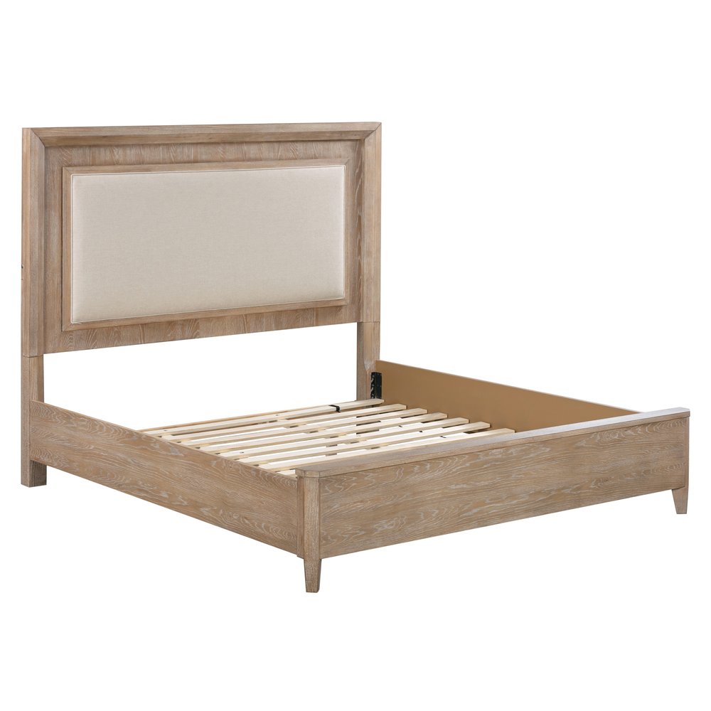 Parker House - Breckenridge - Bedroom Queen Bed with 2 Nightstands - Medium Brown - BBRE-KIT-Q3N2-PNL view 6
