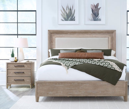 Parker House - Breckenridge - Bedroom Queen Bed with Nightstand - Medium Brown - BBRE-KIT-Q2N-PNL view 3