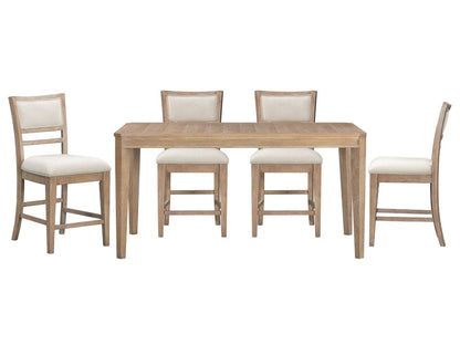 Parker House - Breckenridge - Dining 72 Inch Rectangular Counter Table with 4 Upholstered Stools - Medium Brown - DBRE-KIT-5A-72CH view 1