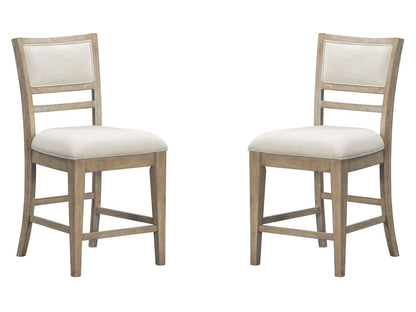 Parker House - Breckenridge - Dining Upholstered Counter Chair (Set of 2) - Brown - DBRE-KIT-2226-2 view 1