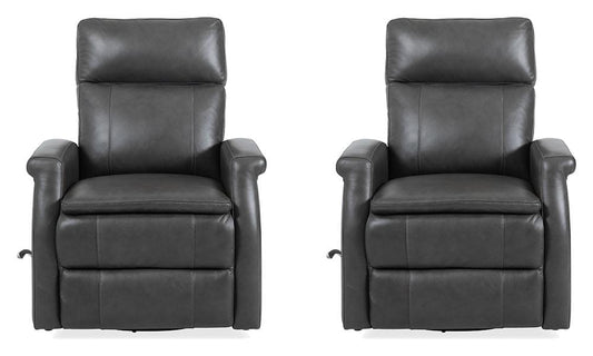 Parker House - Bristol - Raven Swivel Glider Recliner (Set of 2) - MBRS#812GS-2-RAVN view 1