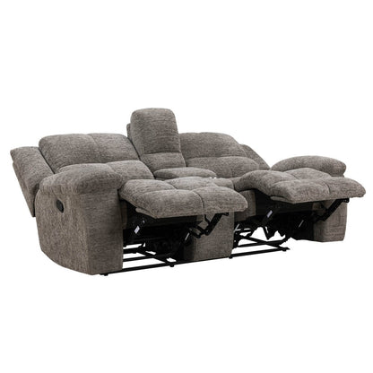 Parker House - Buster - Cabot Stone Manual Reclining Console Loveseat - Cabot Stone - MBUS#822C-CAST view 3