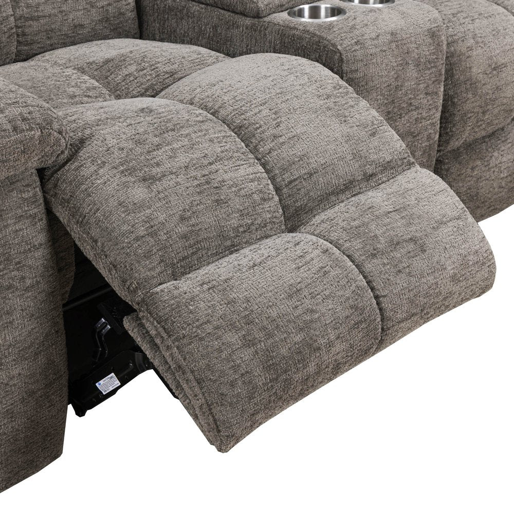 Parker House - Buster - Cabot Stone Manual Reclining Console Loveseat - Cabot Stone - MBUS#822C-CAST view 8