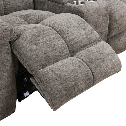 Parker House - Buster - Cabot Stone Manual Reclining Console Loveseat - Cabot Stone - MBUS#822C-CAST view 8