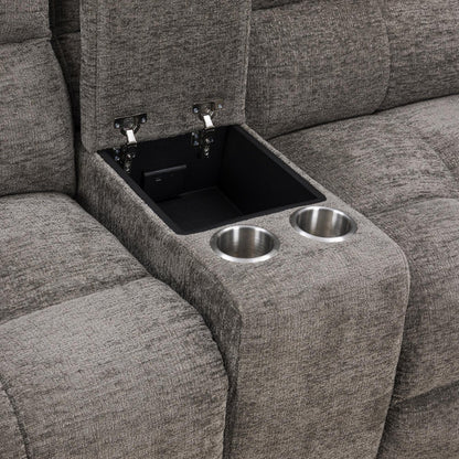 Parker House - Buster - Cabot Stone Manual Reclining Console Loveseat - Cabot Stone - MBUS#822C-CAST view 9
