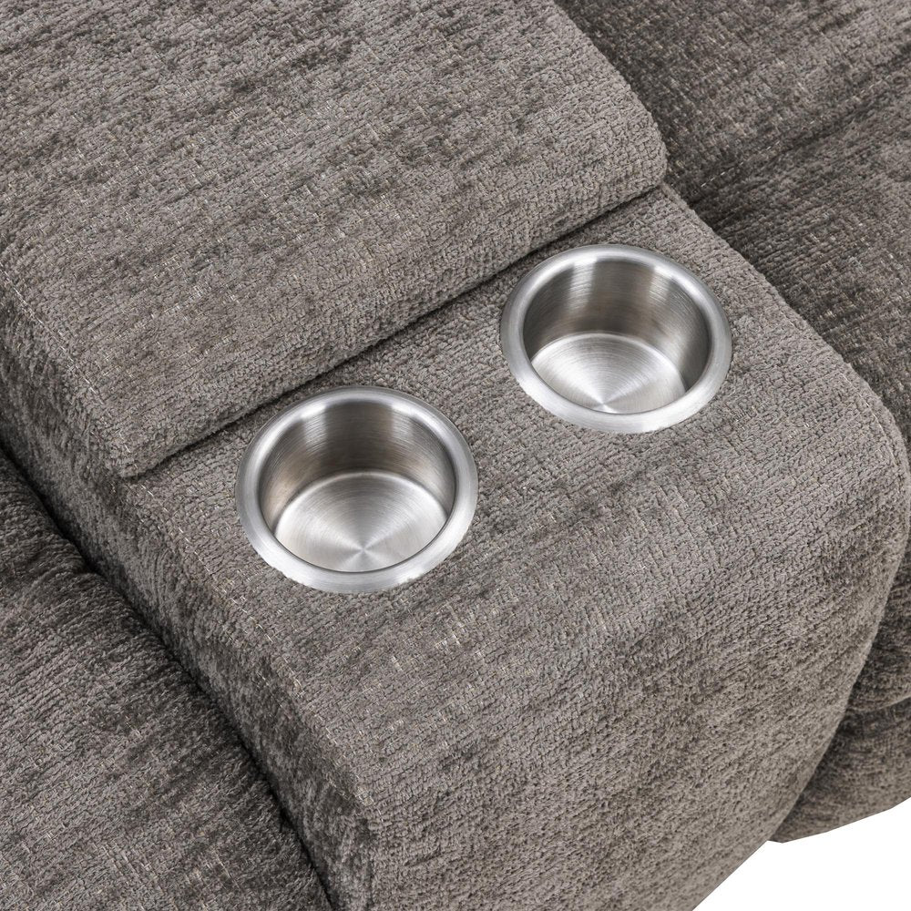 Parker House - Buster - Cabot Stone Manual Reclining Console Loveseat - Cabot Stone - MBUS#822C-CAST view 10